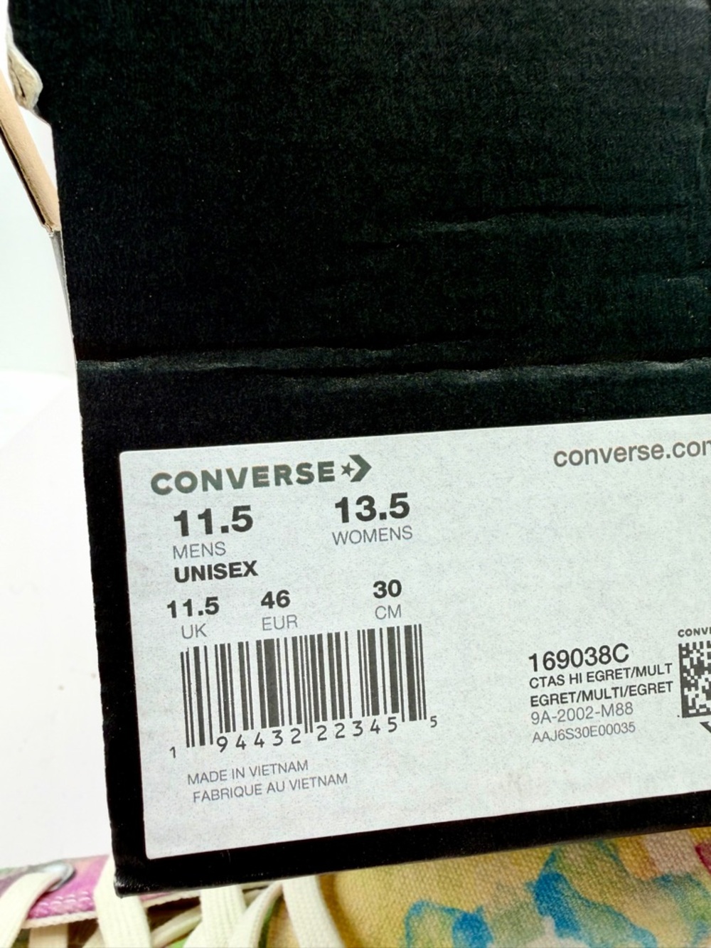 Converse High Top Sneakers - Pastel Multicolor men’s size 11.5 - Picture 6 of 6